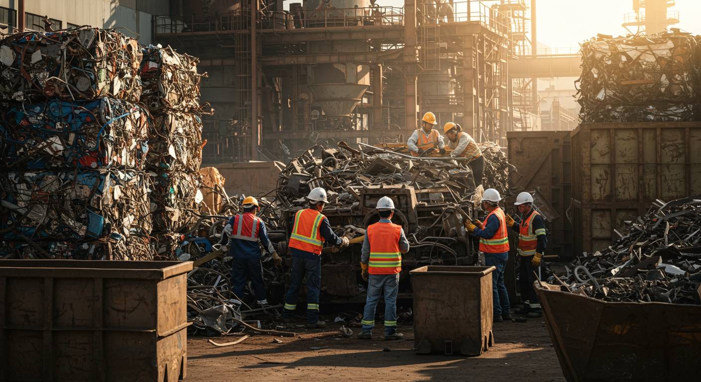 Вывоз металлолома с промышленных площадок