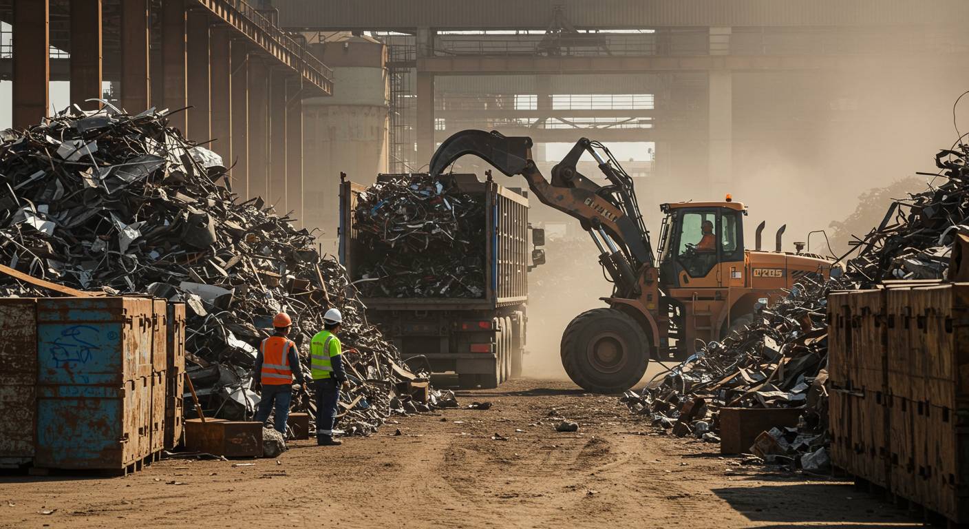 Вывоз стального металлолома с промышленного объекта Вывоз стального металлолома с промышленного объекта
