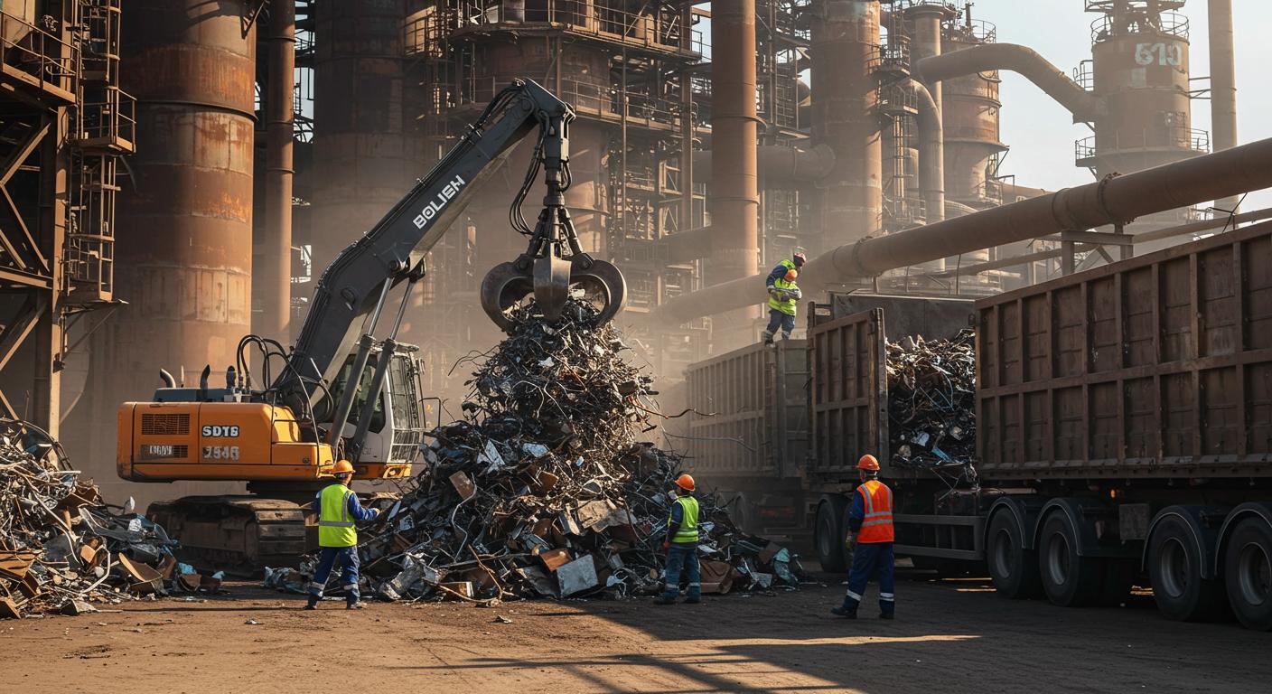 Вывоз металлолома с промышленных площадок Вывоз металлолома с промышленных площадок