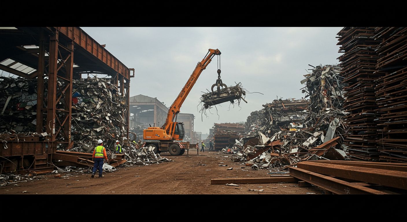 Вывоз металлолома с демонтажем конструкций