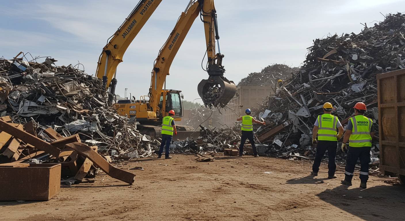 Вывоз металлолома с разборкой на месте