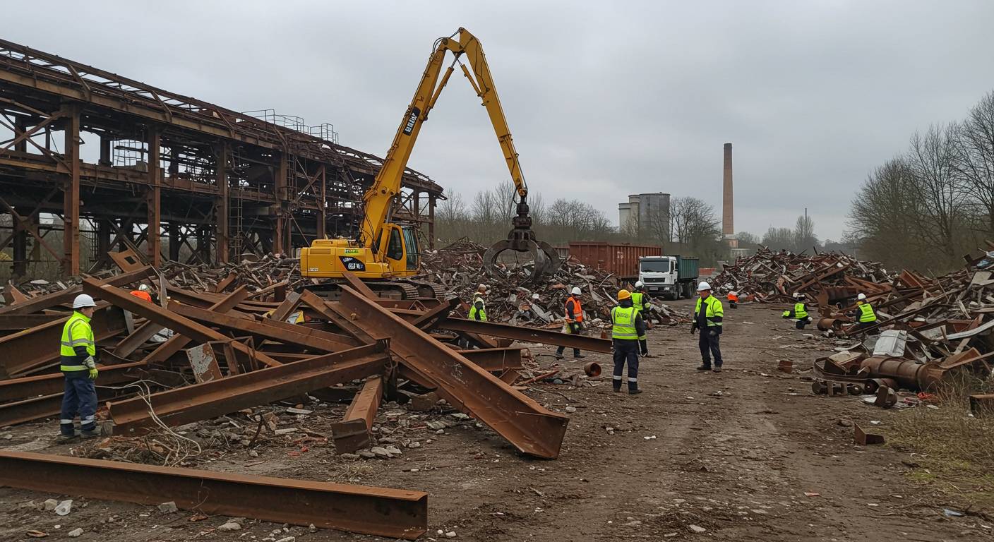 Вывоз металлолома после ликвидации предприятий