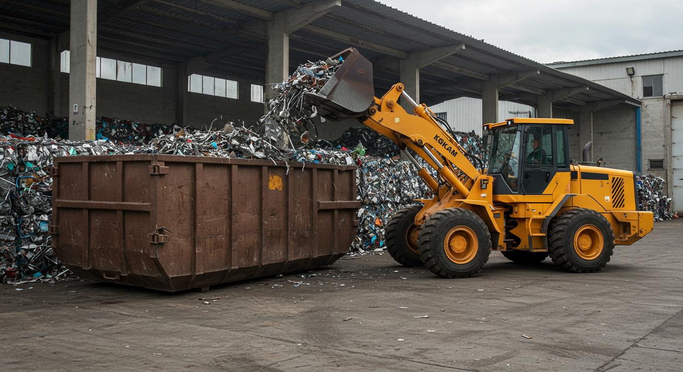 Вывоз металлических отходов с погрузкой