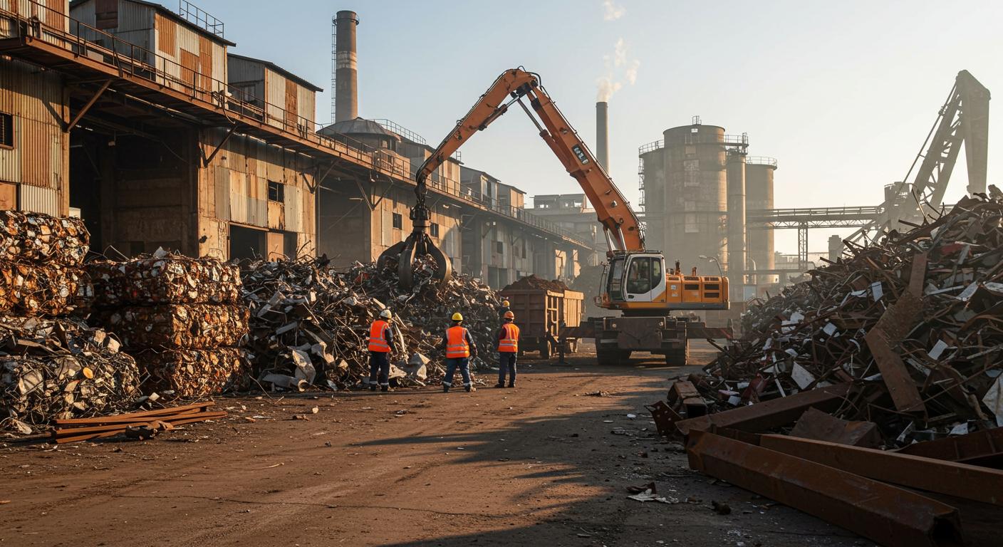 Вывоз железного металлолома с промышленных объектов