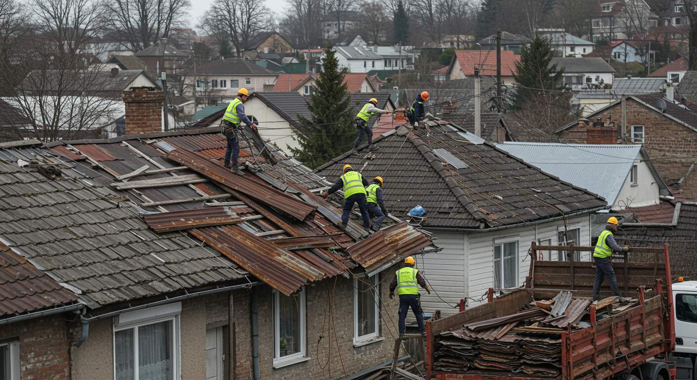 Вывоз железного металлолома с жилых домов