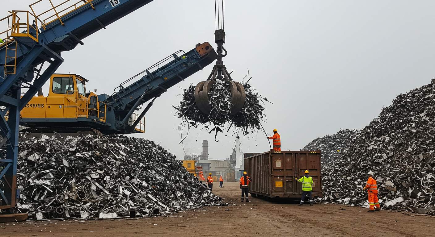 Вывоз нержавеющего металлолома с промышленного объекта
