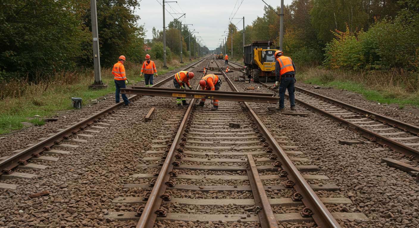 Демонтаж железнодорожных рельсов