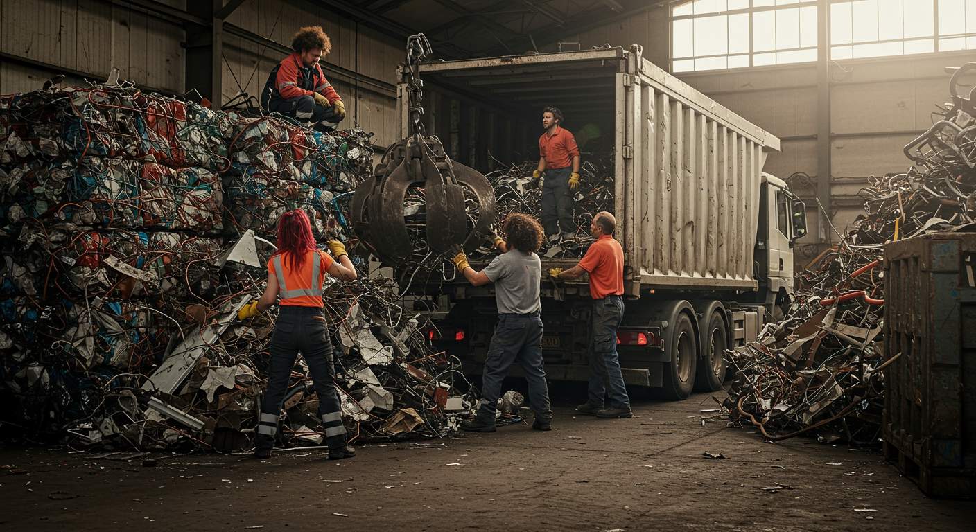 Погрузка и вывоз металлолома Вывоз металлолома с грузопогрузкой
