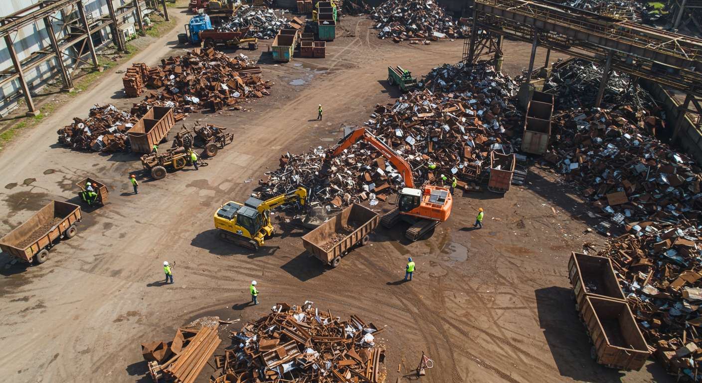 Вывоз металлолома с промышленных объектов