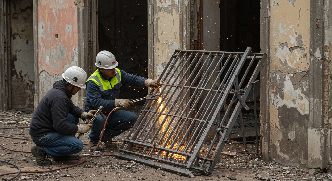 Демонтаж и вывоз металлических дверей и решеток Вывоз металлических дверей и решеток