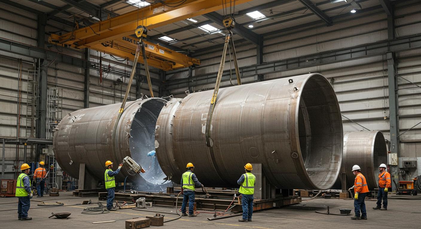 Демонтаж резервуаров из нержавейки