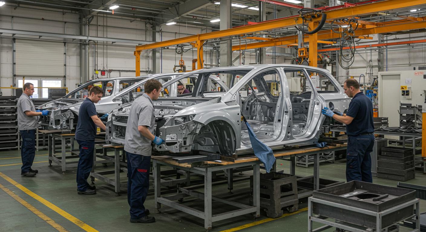 Прием металлических автопанелей