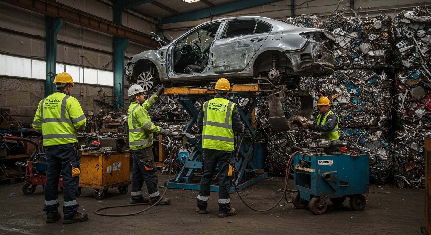Вывоз металлолома с автомобильного транспорта