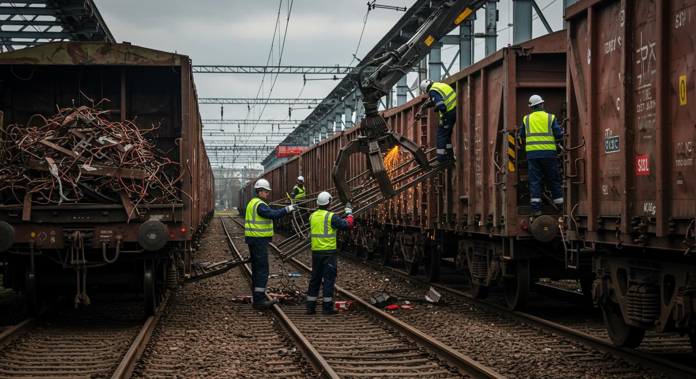 Вывоз металлолома с железнодорожного транспорта