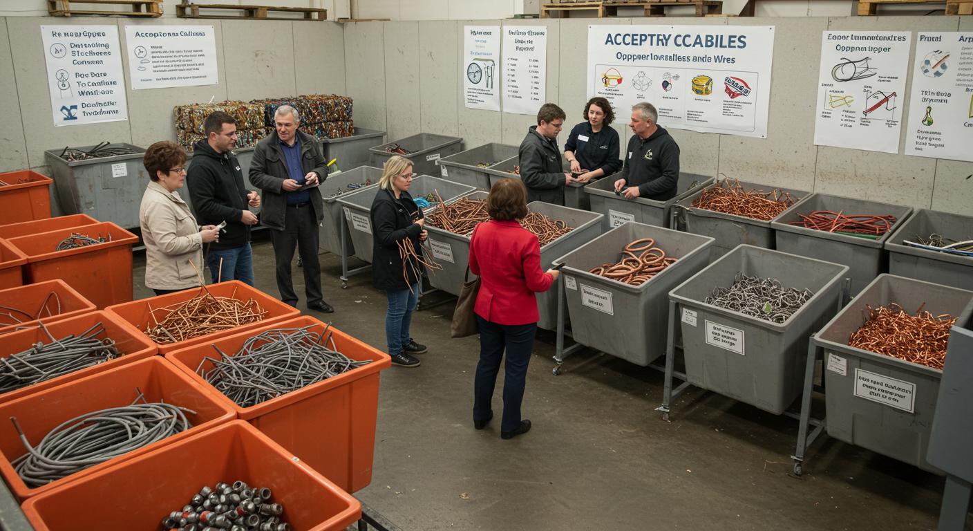 Приём медных кабелей и проводов