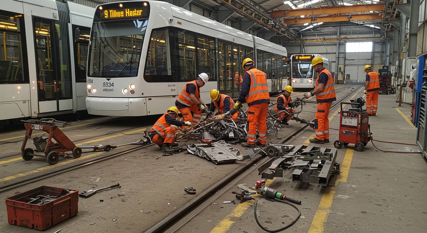 Вывоз металлолома с общественного транспорта