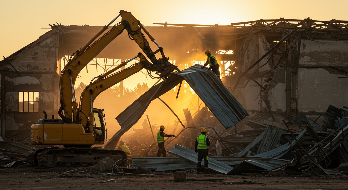 Вывоз металлических конструкций со склада