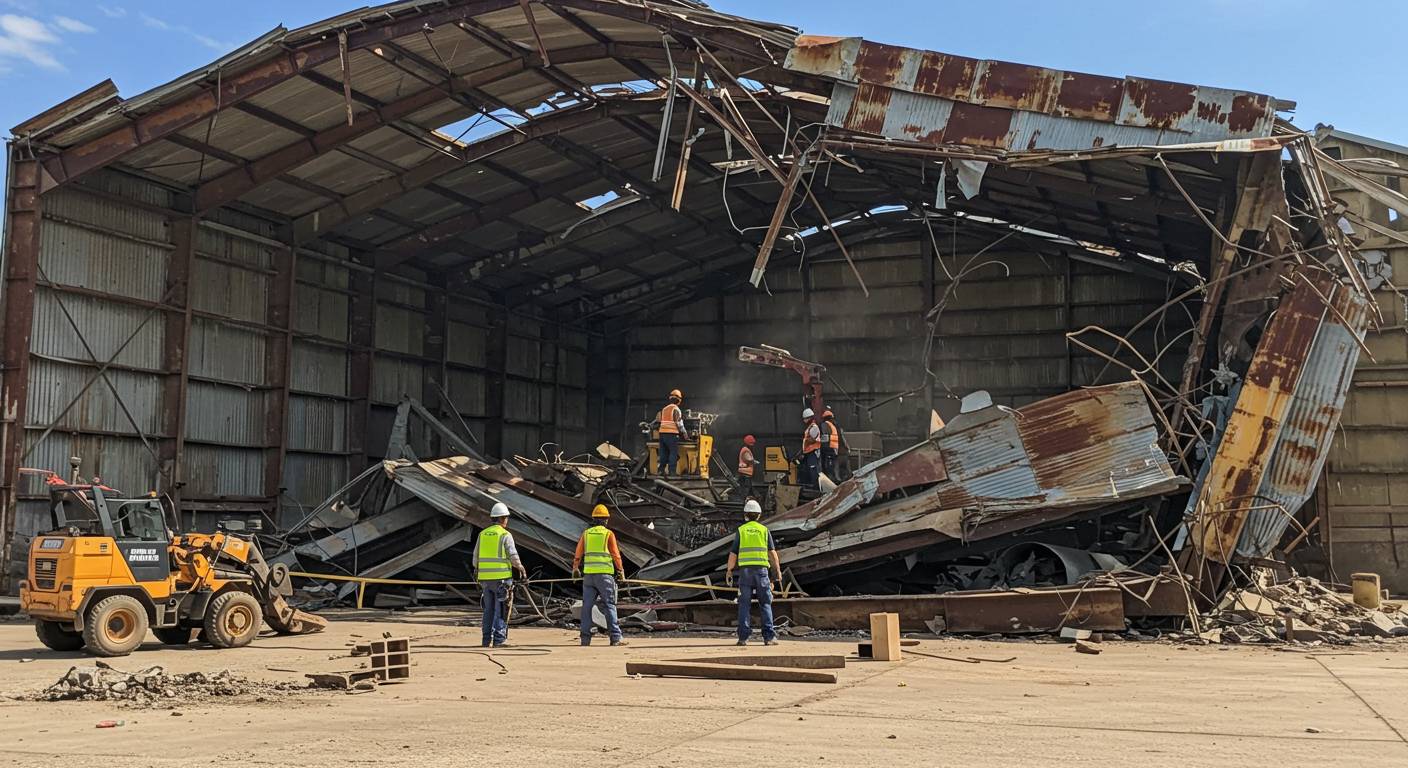 Демонтаж металлических ангаров под разборку Демонтаж металлических ангаров под разборку