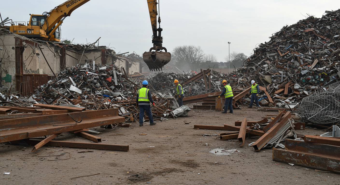 Вывоз металлических отходов после демонтажа
