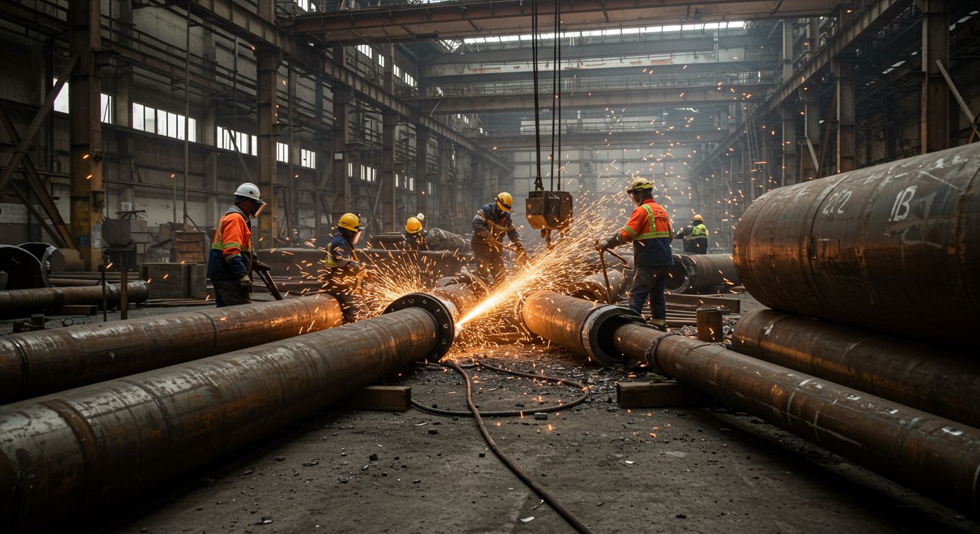 Демонтаж трубопроводов из черного металла