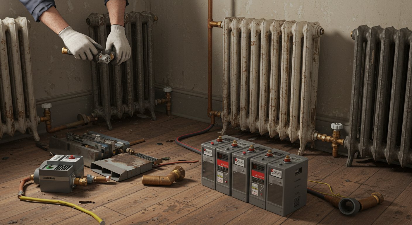 Вывоз чугунных батарей и радиаторов Вывоз чугунных батарей и радиаторов