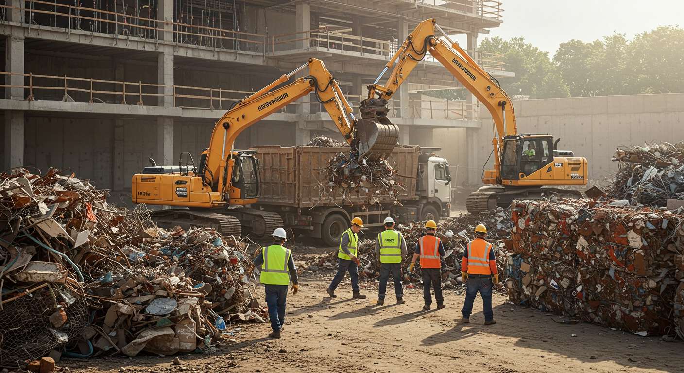 Вывоз металлических отходов со стройки