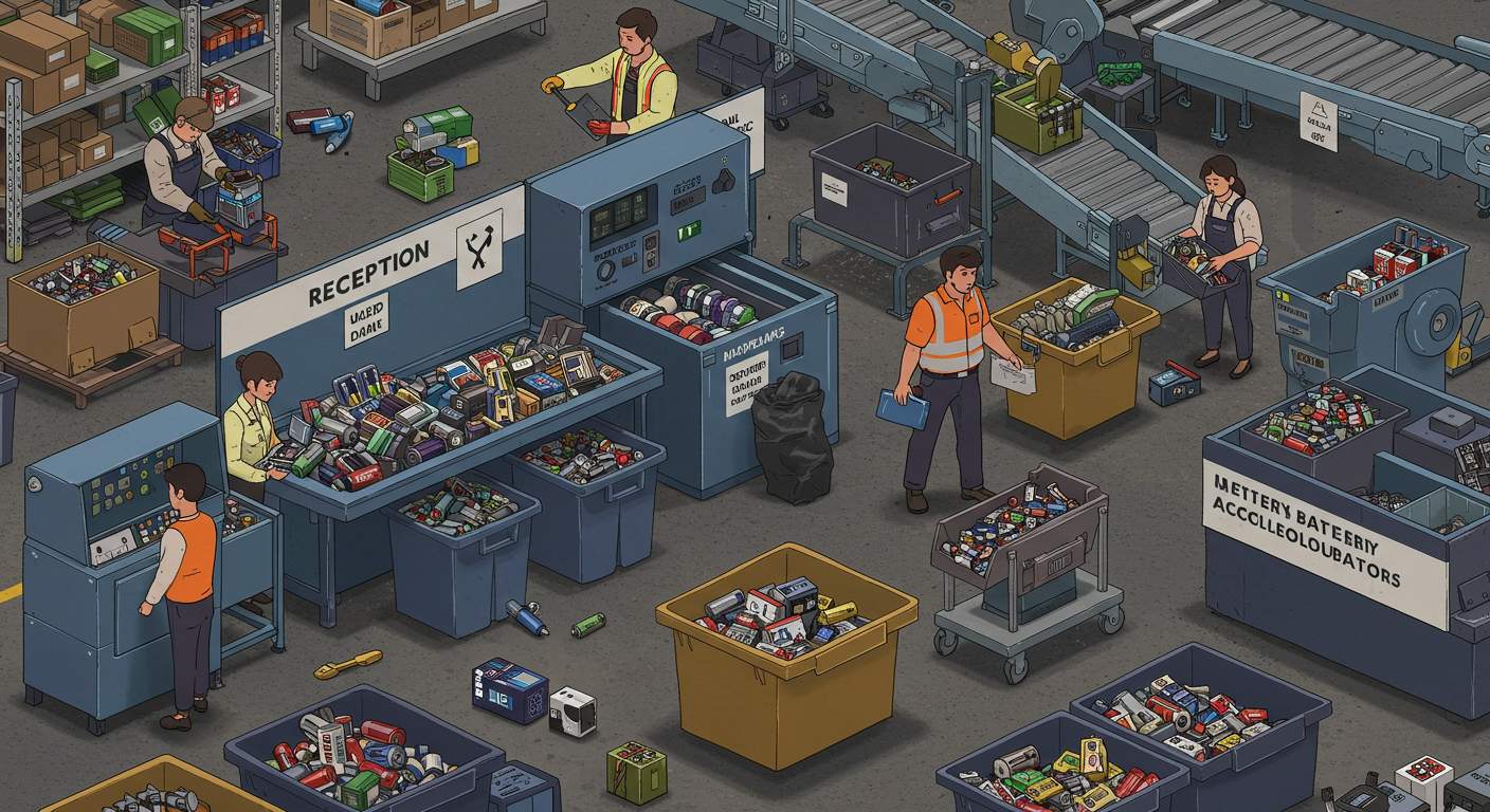 Приём аккумуляторов и батарей