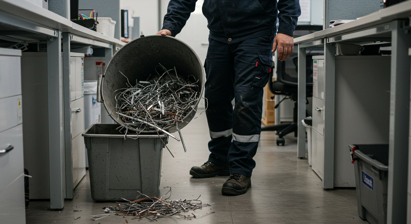 Вывоз металлолома малых объемов с офисных помещений