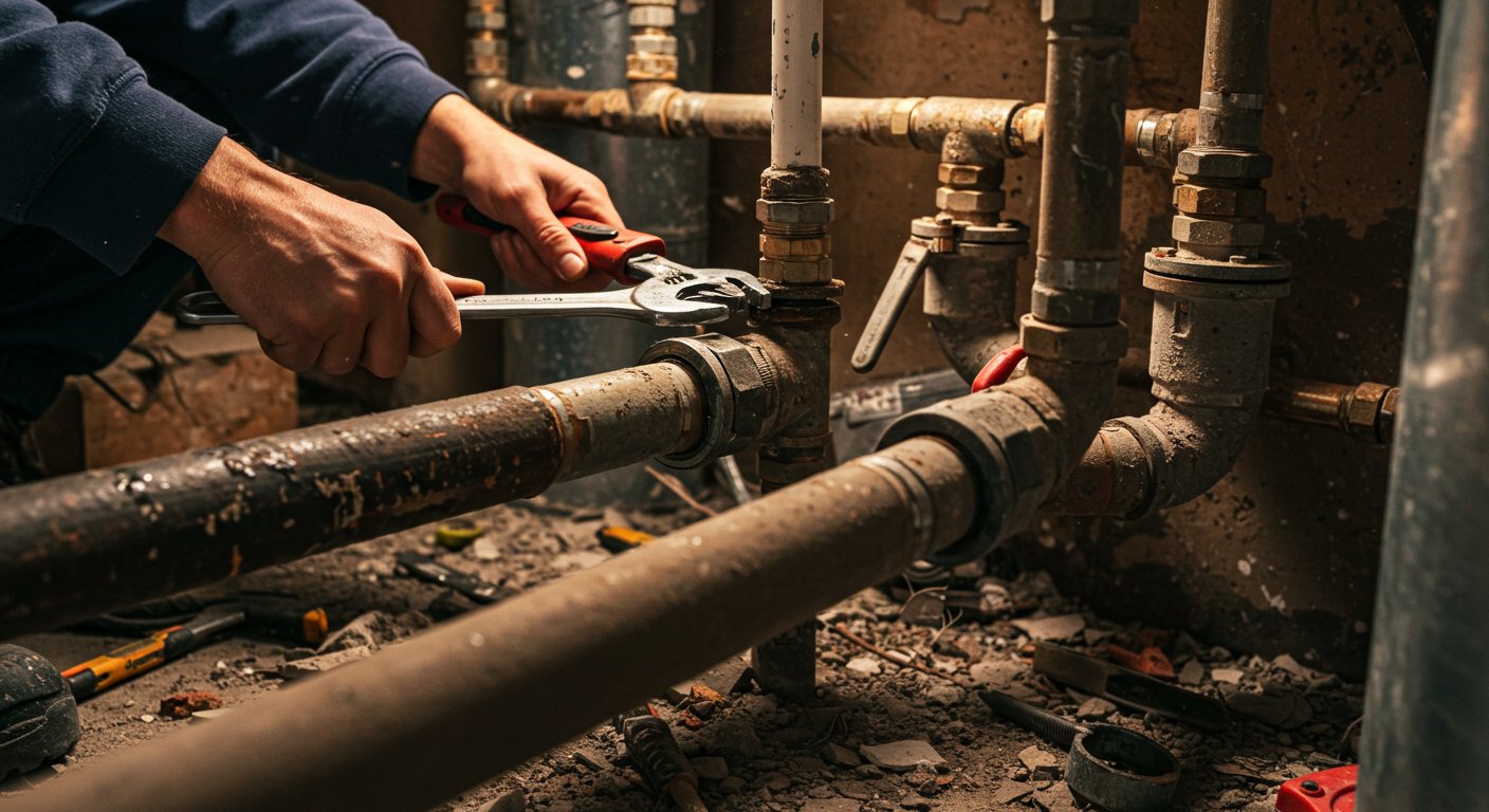 Демонтаж старых теплотрасс и труб Демонтаж старых теплотрасс и труб