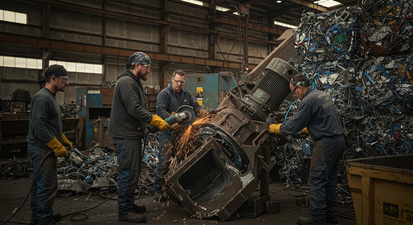 Вывоз металлолома средних объемов с коммерческого помещения