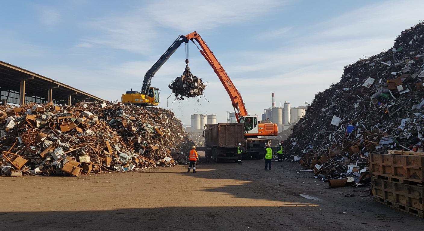 Прием больших партий металлического лома