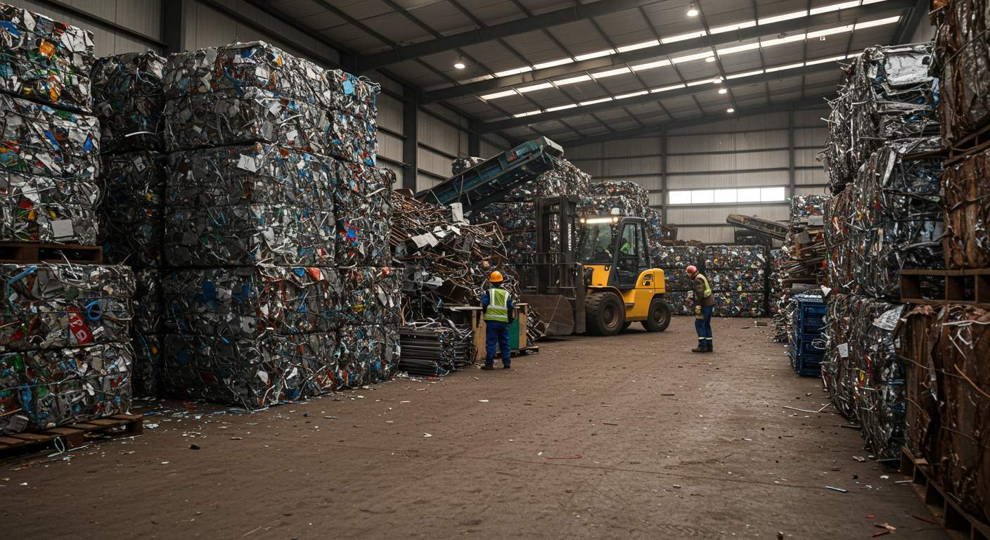 Приём металлолома в перерабатывающих центрах