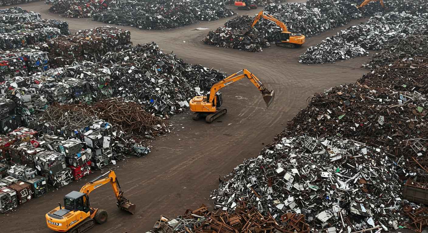 Приём металлолома в перерабатывающем центре Приём металлолома в перерабатывающем центре