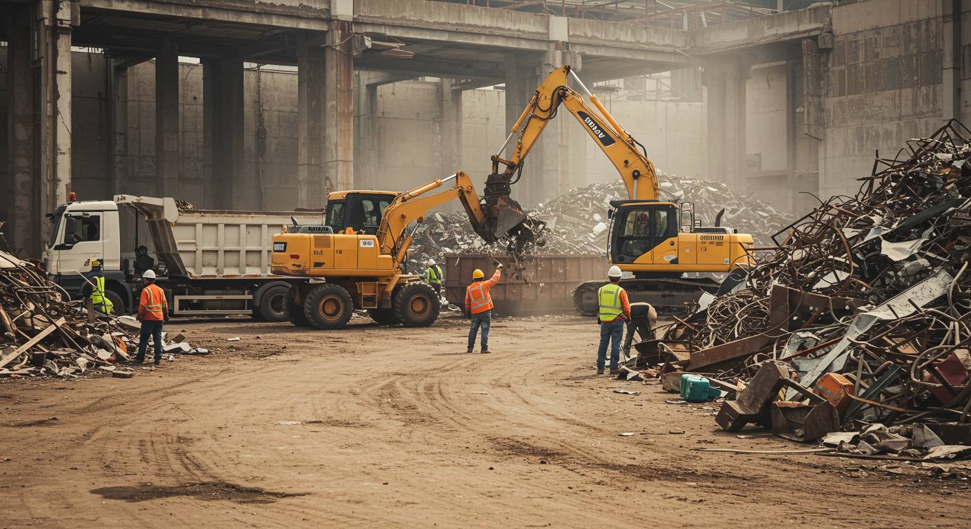 Вывоз металлолома крупных объемов с строительных площадок