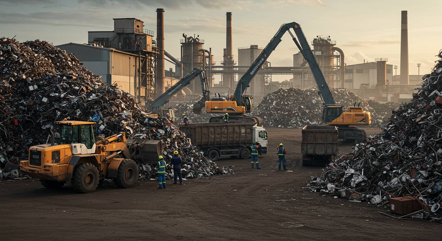 Вывоз металлолома оптовых партий с промышленных объектов