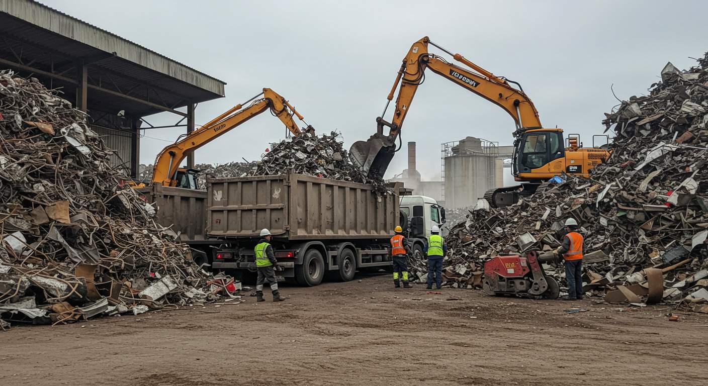Вывоз металлолома оптовых партий с производственных предприятий