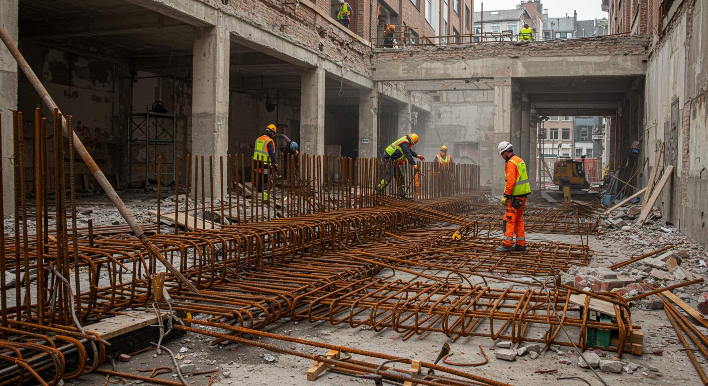 Демонтаж старых конструкций из арматуры