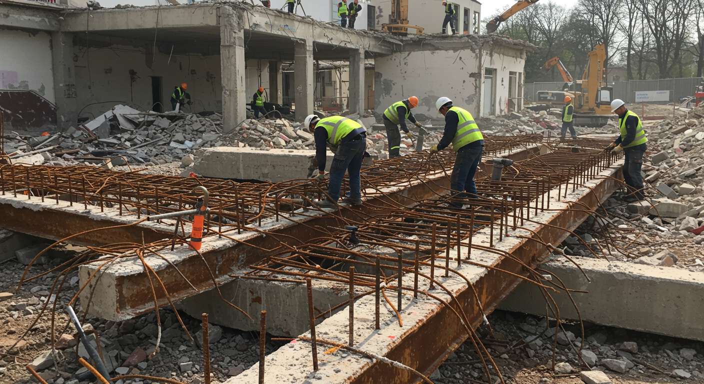 Демонтаж старых конструкций из арматуры Демонтаж старых конструкций из арматуры