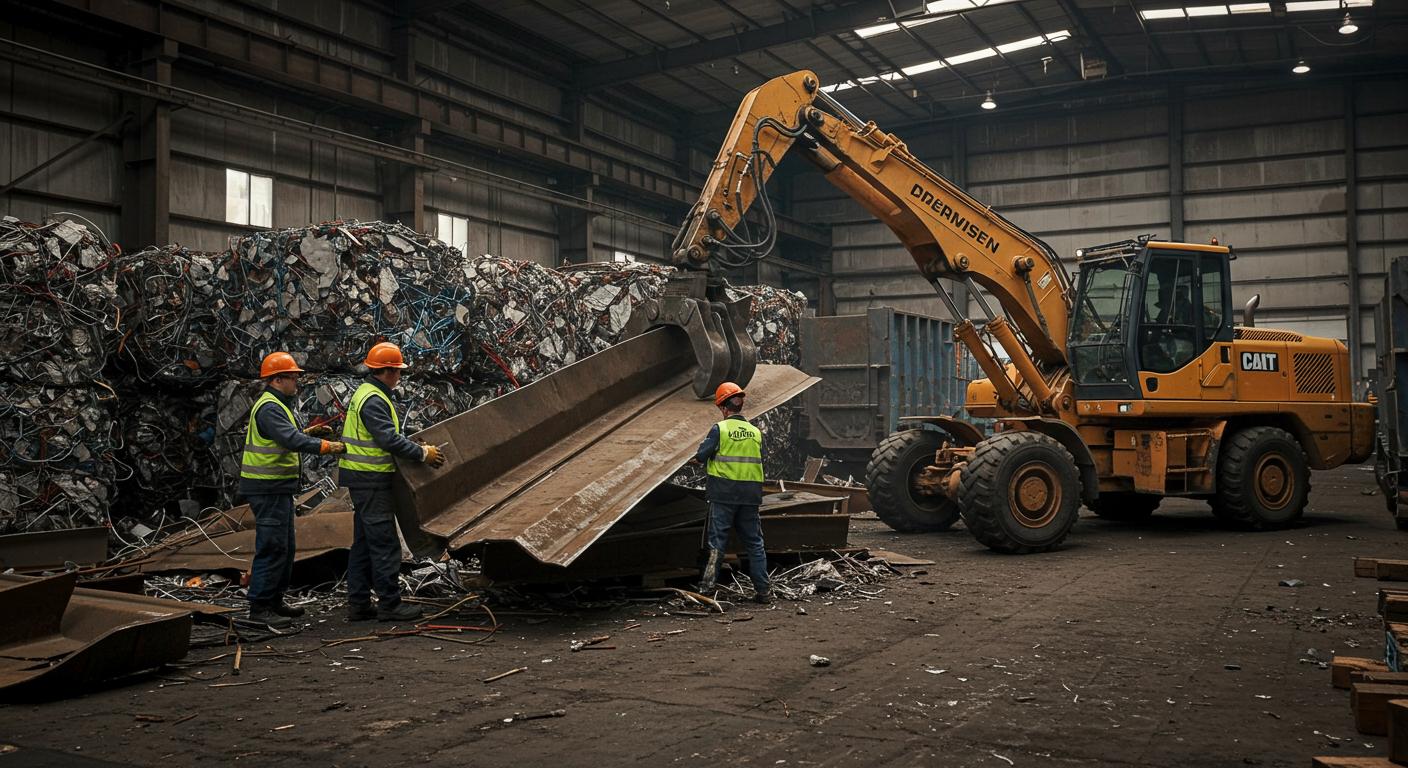 Вывоз листового металла с промышленных объектов