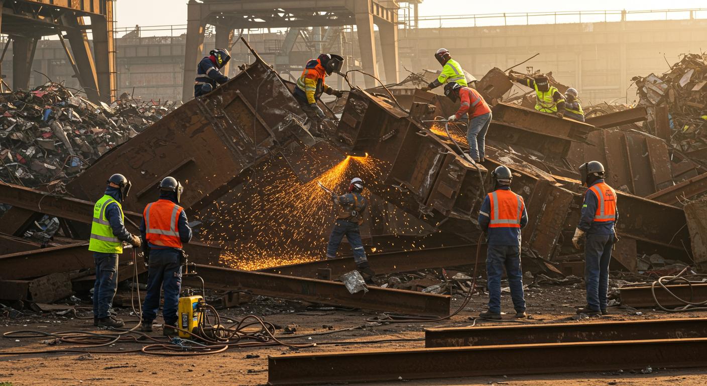 Демонтаж и резка металлоконструкций