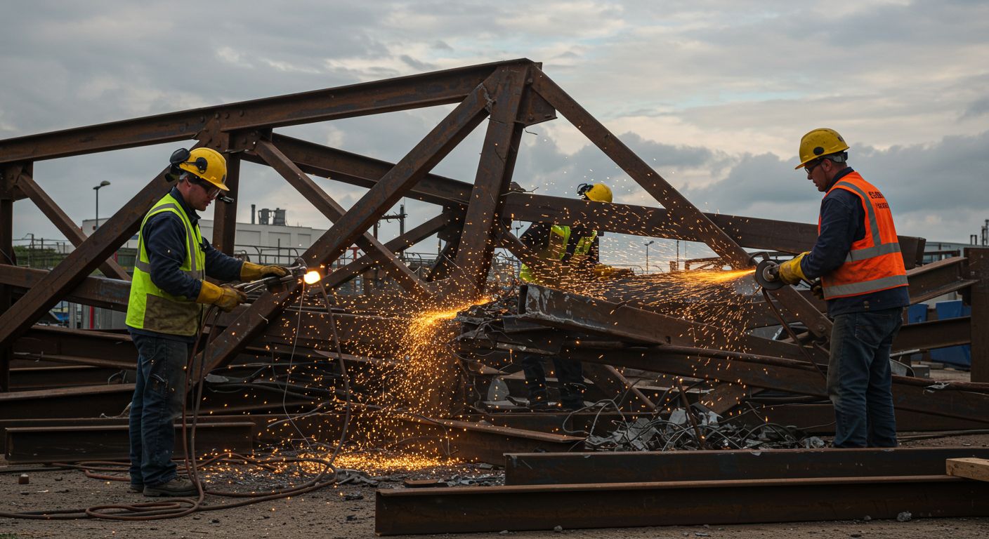 Демонтаж и резка металлоконструкций Демонтаж и резка металлоконструкций