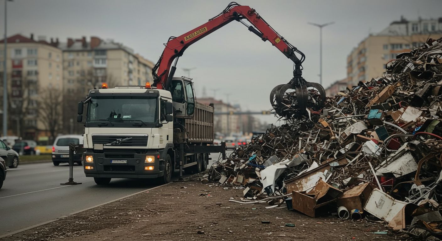 Вывоз металлолома автотранспортом с погрузкой