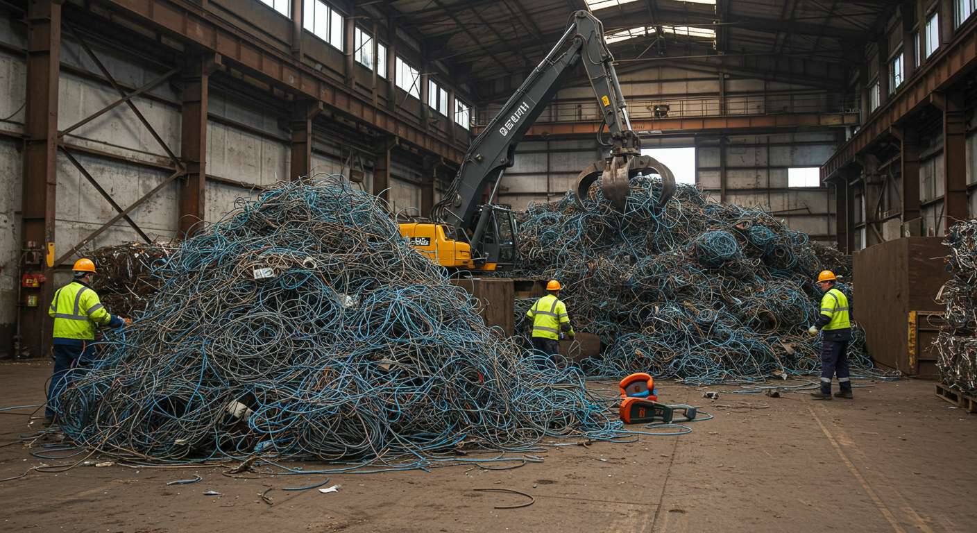 Вывоз металлической проволоки с производственного предприятия