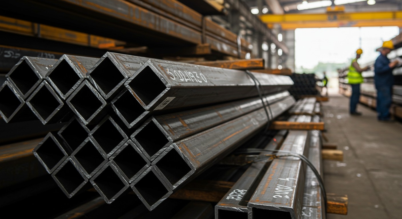 Приём стальных труб и балок