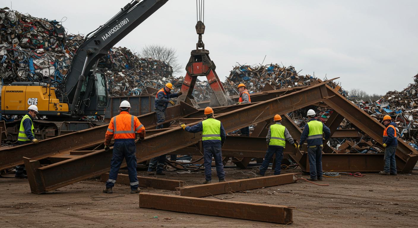 Вывоз металлических конструкций на переработку