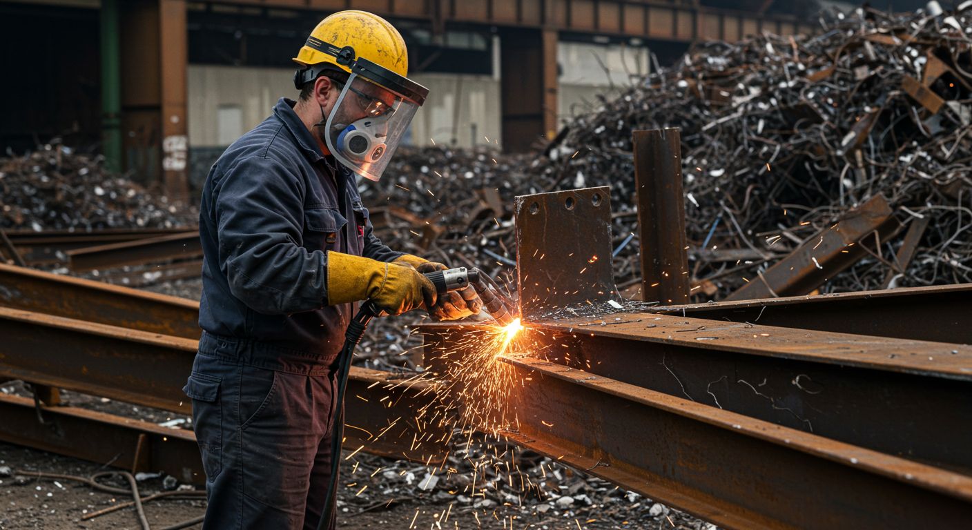 Вывоз металлических деталей и конструкций с производственного предприятия Вывоз металлических деталей и конструкций с производственного предприятия