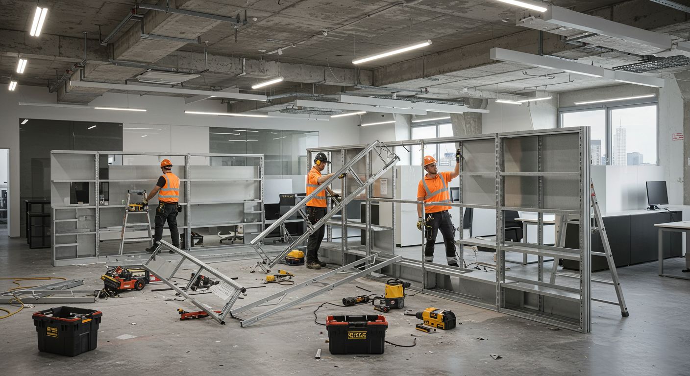 Вывоз металлических конструкций из офисов