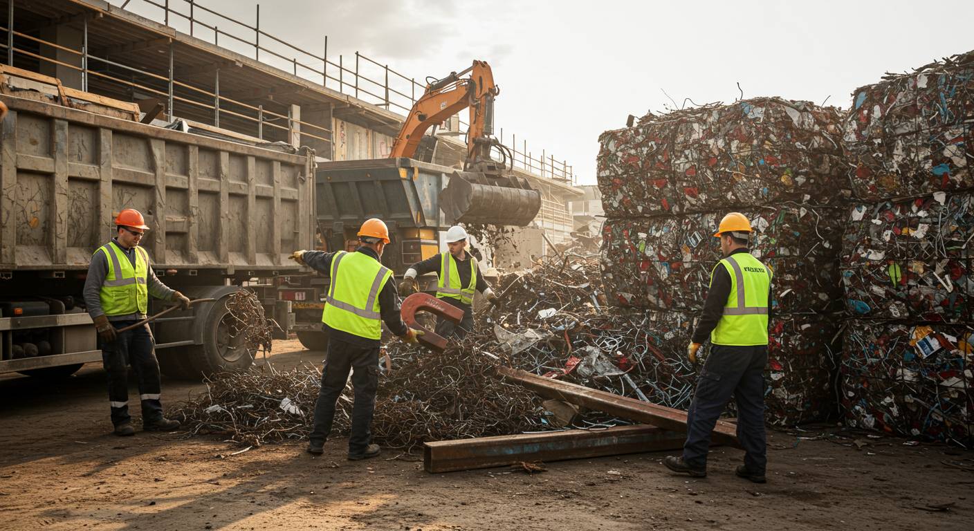 Вывоз металлолома среднего качества с строительных площадок Вывоз металлолома среднего качества с строительных площадок