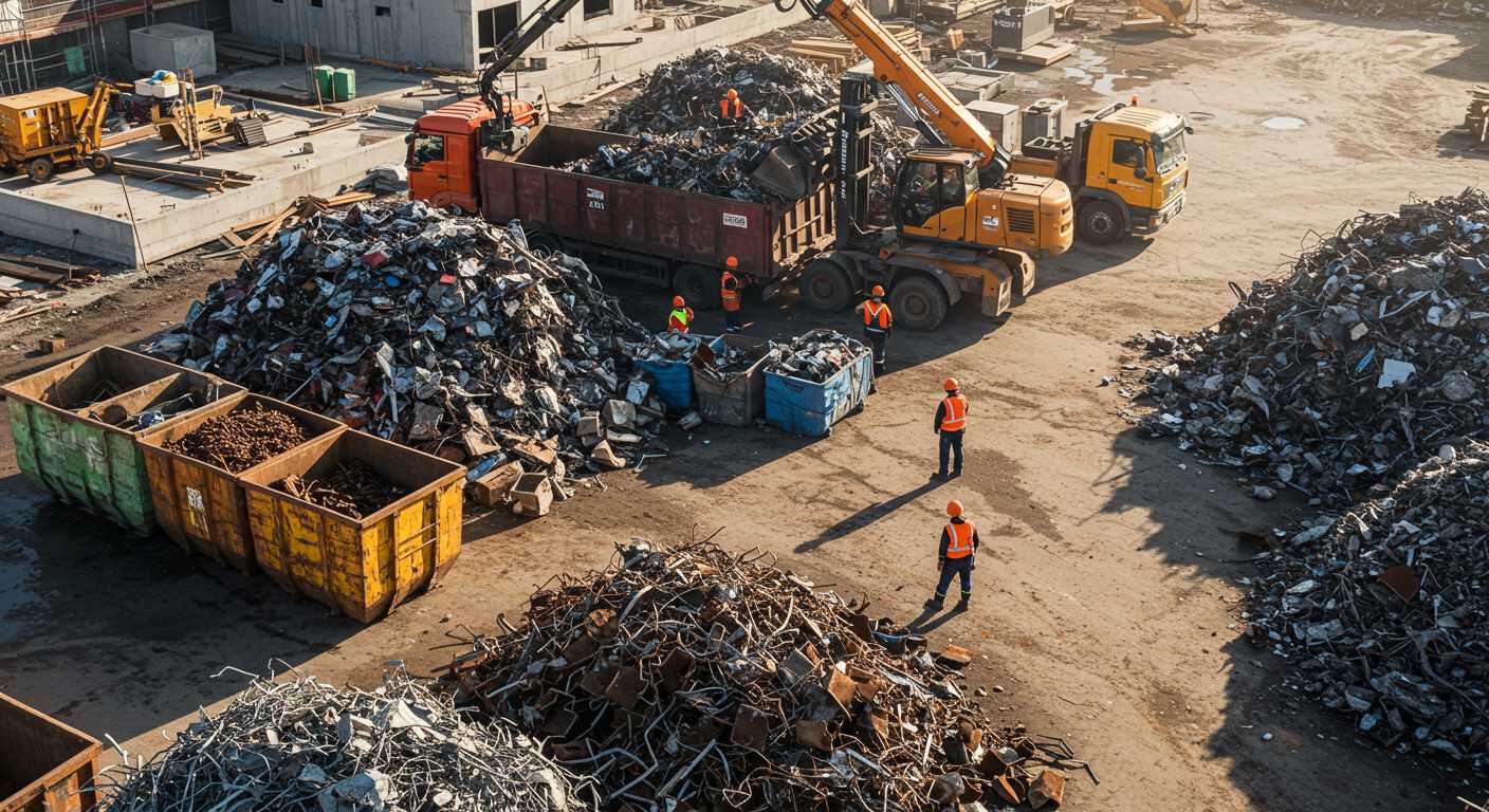 Вывоз сортированного металлолома со строительных площадок