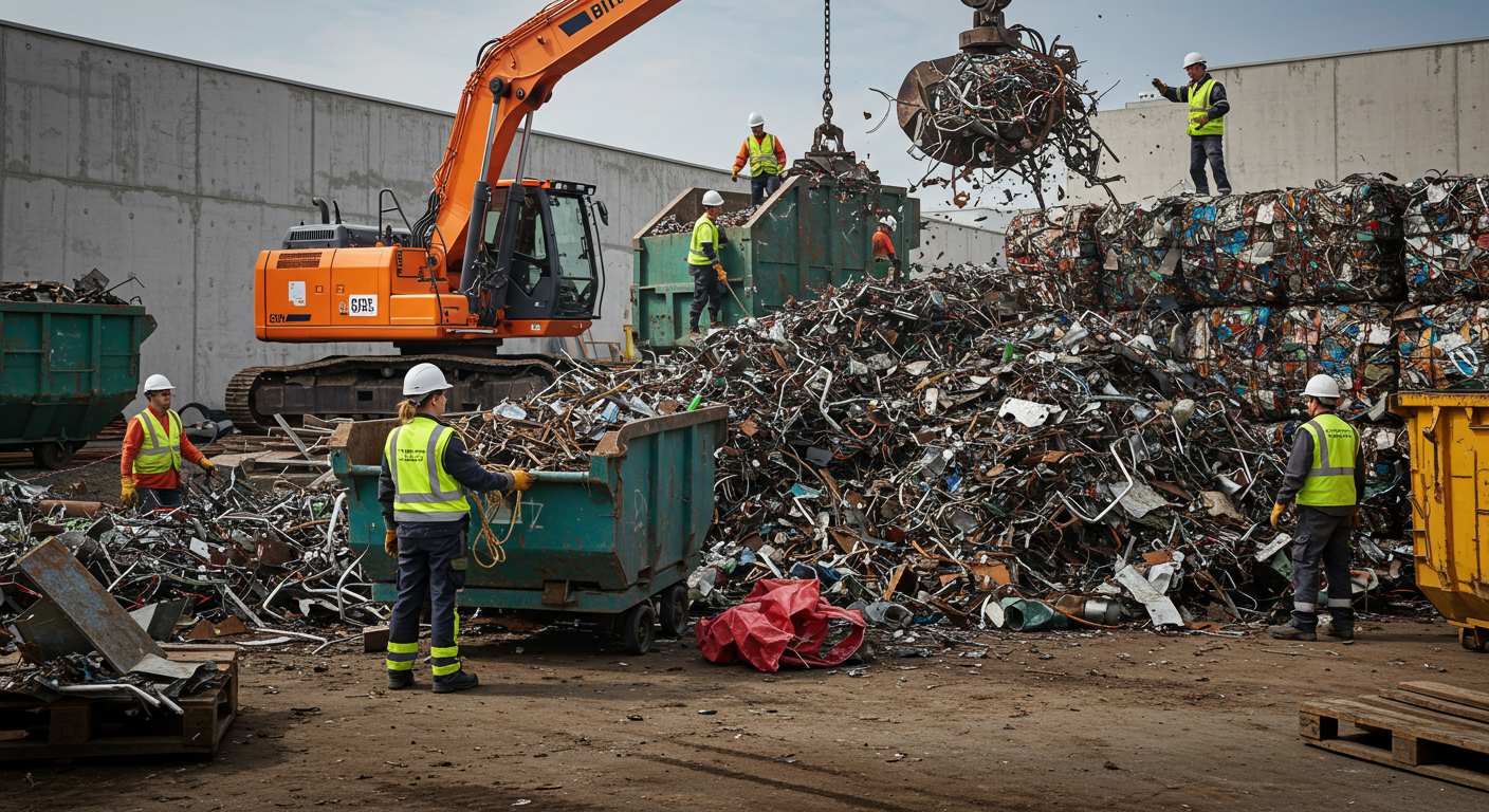 Вывоз некачественного металлолома со строительных площадок